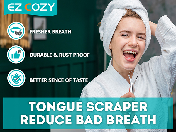 2 Pack Tongue Scraper Reduce Bad Breath