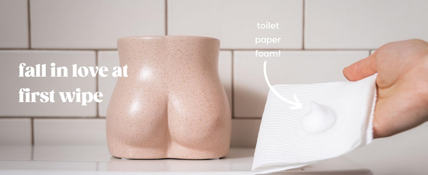 Fragrance-free Tushe toilet paper foam: sensitive skin, septic safe, and plumber approved.