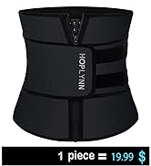 HOPLYNN Neoprene Sweat Waist Trainer Corset Trimmer Shaper Belt for Women