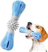 IPTPAS Durable Dog Chew Toy, Natural Rubber Treat Dispensing Puzzle Toy for Small & Medium Breeds...