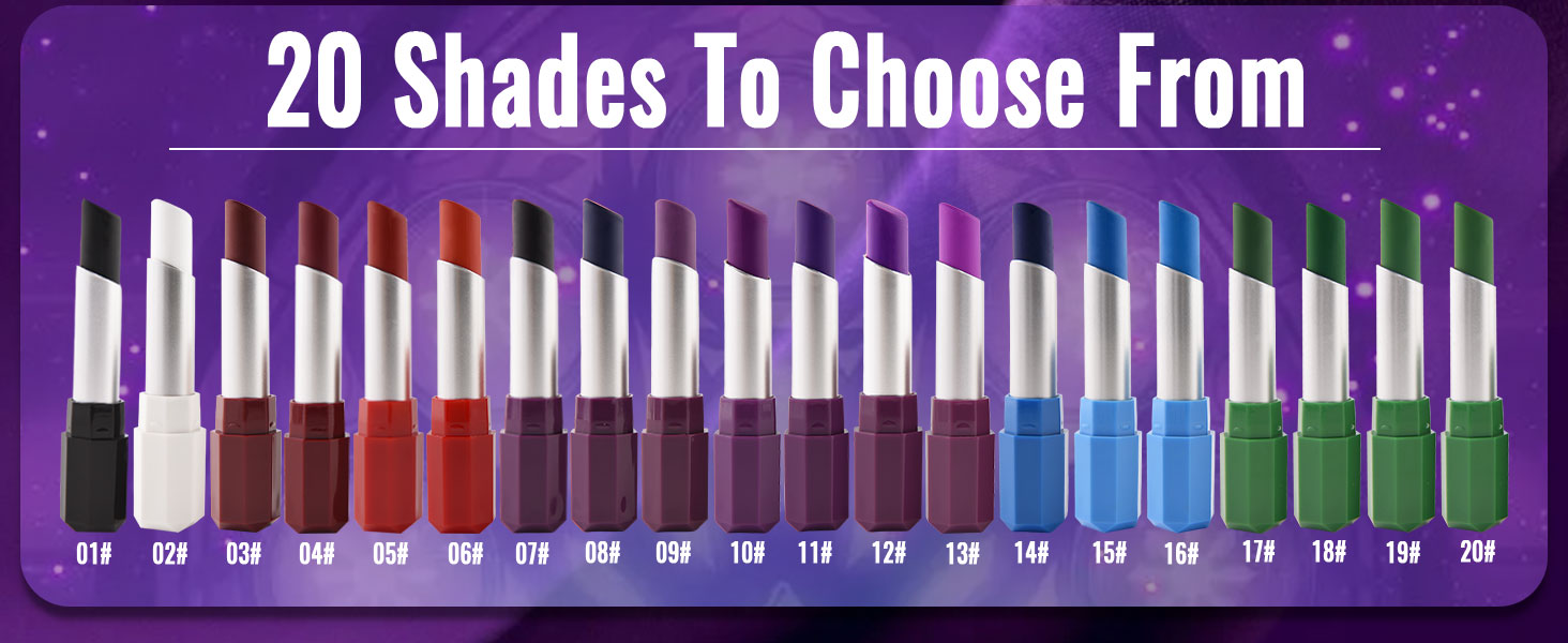 HHLTOH 20 Colors Matte Lipsticks for Women