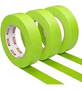 SWRT Green Painters Tape, 1 Inch x 55 Yards, 3 Rolls, Clean Removal | Crisp Paint Edges; Auto Pai...