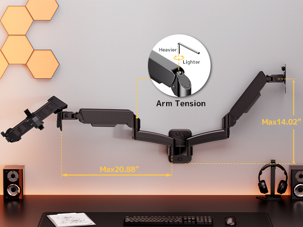 Adjust the Arm Tension for Maximum Adjustability