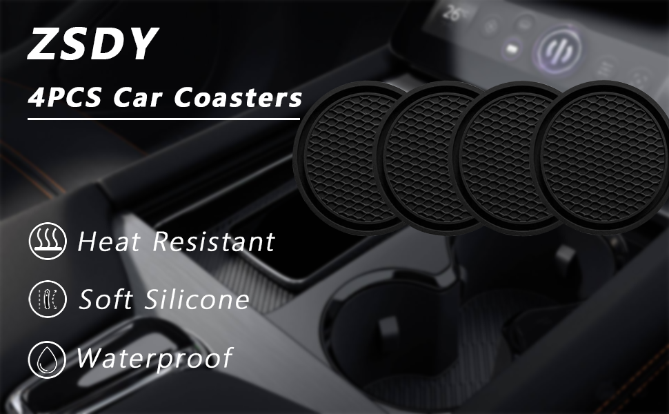 car coasters black