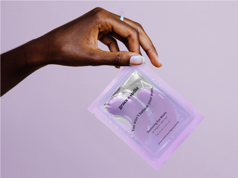 Trio pack under eye masks for dark circles and puffiness comes in a 72 pack gold pink and blue
