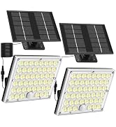 HLCZLUZ Solar Lights Outdoor Waterproof Motion Sensor Security Lights, Upgraded Convex Lens 150% ...