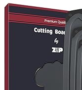 ZVP Extra Large Cutting Board for Kitchen Set of 4, Plastic Chopping Boards with Knife, Easy Grip...