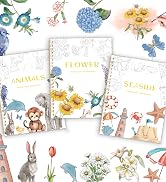 3pcs WATERcolor colorinf book
