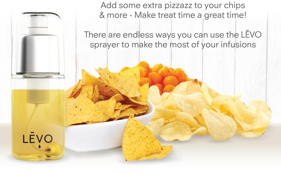 spray snacks with your herbal infusions