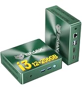 Bmax Mini PC B6, Intel Core i3 8109U Up to 3.6GHz (Beats N100/N95/N5095/N97), Compact PCs 12GB RA...