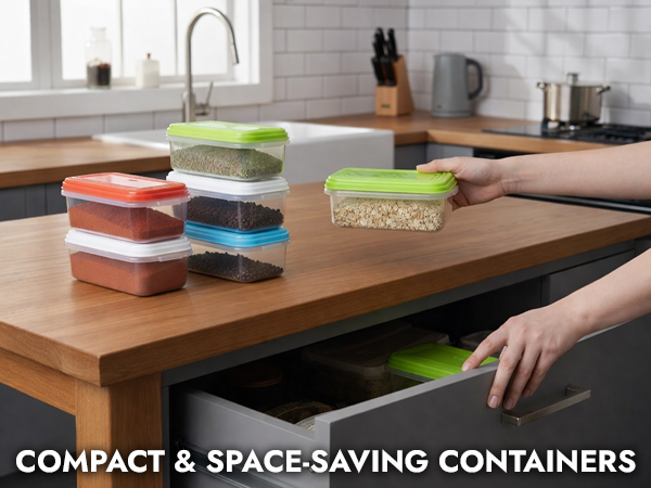 Freezer,Food,Small,Plastic Portion,Leftovers,Spices,Soup,Stackable, Leakproof,Microwave,Containers