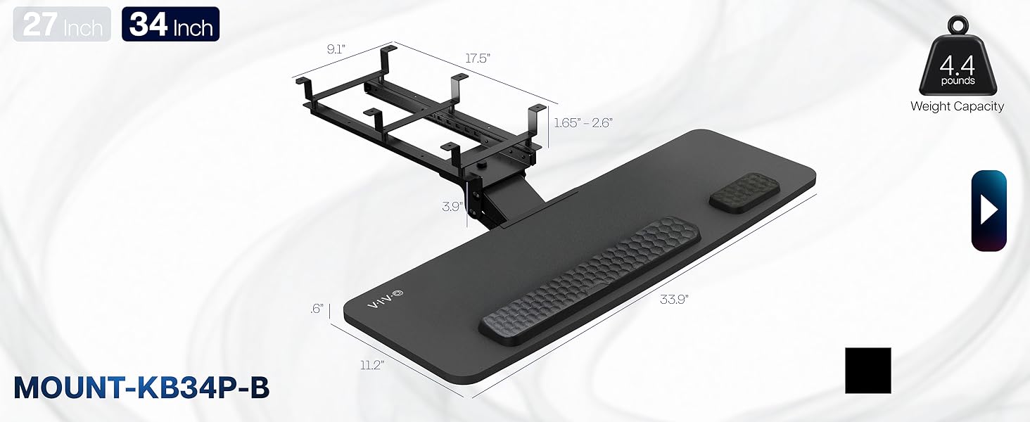 Premium Under Desk Keyboard Tray