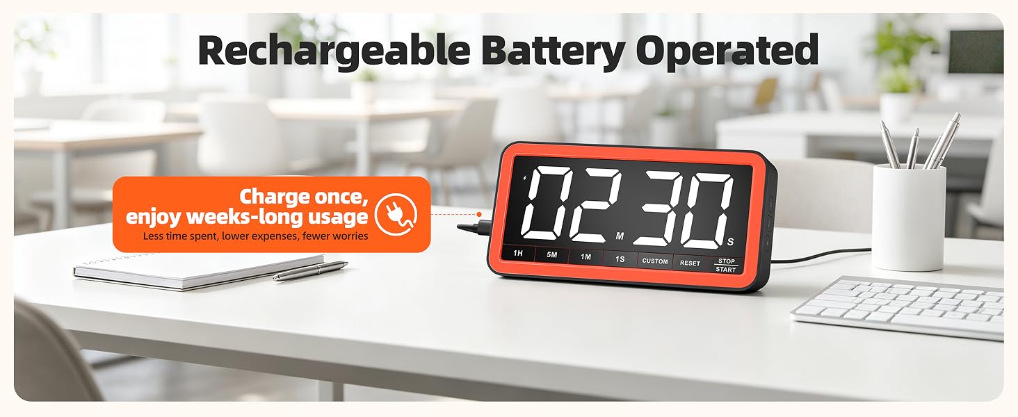 Rechargeable battery powered