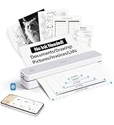 HPRT Portable Thermal Printer-Inkless Printer, Supports Thermal Paper&Labels, Multi-User Bluetoot...