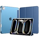 MoKo for iPad Pro 13 Inch Case (M5/M4) 2025/2024 with Pencil Holder, Slim Light Trifold Smart Cov...