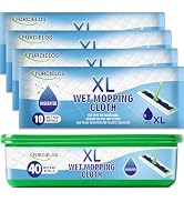 FURCIELOS 40 Count XL Heavy Duty Wet Mopping Cloths Refill Compatible with Swiffer Sweeper XL Mop...
