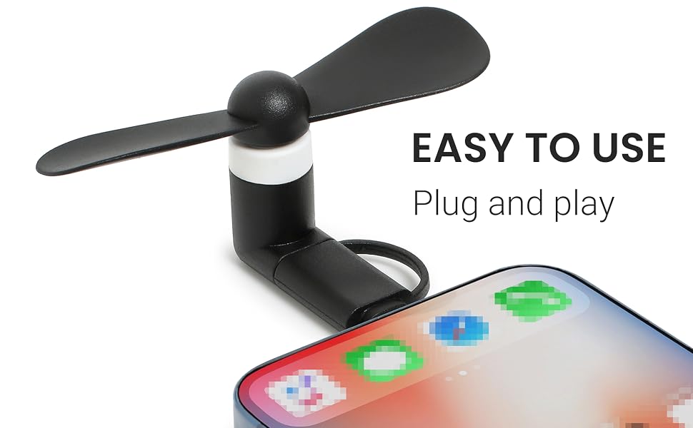 Mini Cell Phone Fan 12 Pack