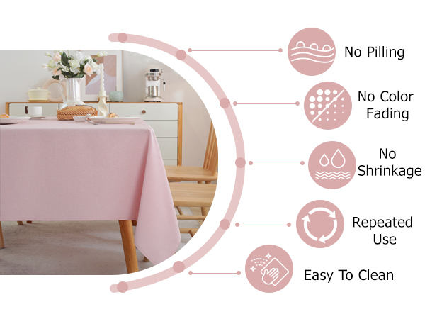 Linen Textured Table Cloth