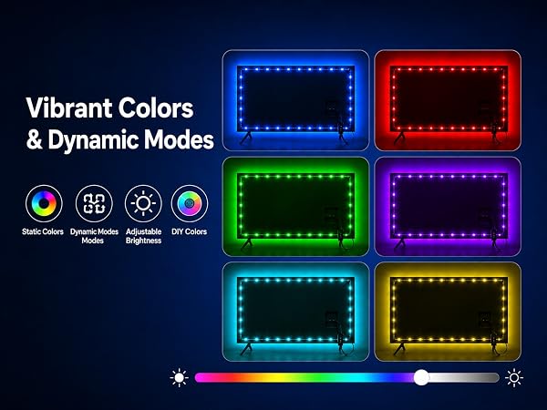 Switch hues and light styles to match movie nights, gaming sessions and home parties