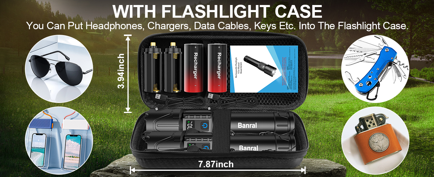 WITH FLASHLIGHT CASE