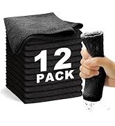 WEAWE Microfiber Cleaning Cloth-12Pcs (13x13 inch) 2100 Series Ultra Soft Highly Absorbent Rags f...