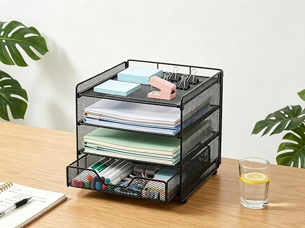 desk organizer and accessories