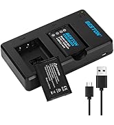 BESTON NP-BX1 Battery(2 Pack) and Rapid USB Charger for Sony NP-BX1 and CyberShot ZV1, RX1 RX1R, ...