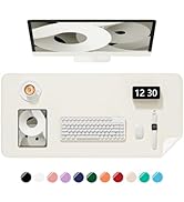 Niniubye Desk Pad, 30" x 14" PU Leather Non-Slip Desk Mat Large Mouse Pad for Desktop, Waterproof...