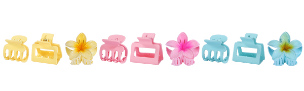 Flower hair clips