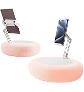 Pillow Stand Holder for Kindle Tablet iPad,Plush Mobile Phone Stand with a Snack Bowl with lid,Co...