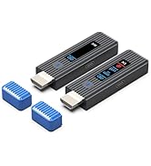 2026 New Wireless HDMI Transmitter and Receiver 328FT/100M, LED Screen Display, Dual-Band 2.4G+5....