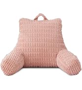 Holawakaka Adults Reading Pillow with Arms,Backrest Reading & Rest Pillows for Sitting Up in Bed,...