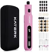 Katerk Cordless Rotary Tool Kit, 3.7V Mini Rotary Tool with 5 Speed and 70PCS Accessories, 20000R...