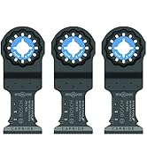 BOSCH OSL114C-3 3-Pack 1-1/4 In. Starlock Oscillating Multi Tool Metal & More Carbide Extreme Plu...