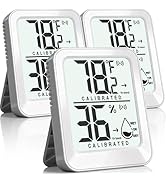 AyayaBoss 3 Pack Room Thermometer Indoor Hygrometer for Home, Digital Sensor Mini Humidity Gauge ...