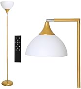 Anrotix Flexible 90-Degree Foldable Floor Lamp - Remote Control, Stepless Color Temp & Brightness...