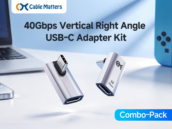 Cable Matters Combo Pack USB-C Right USB-C Adapter Kit