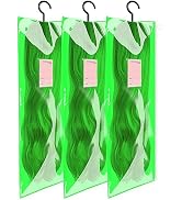 Portable Wig Storage 3PCS PVC Wig Bags Storage with Hook Dust-proof Wig Storage for Multiple Wigs...