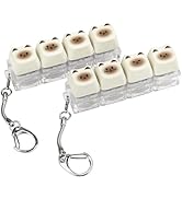 2 Pack Cute Cat Keyboard Fidget Toy – Clicky, Creamy Stress Relief Fidget Clicker Keychain – Quie...