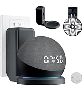 AFGHOA Wall Mount Holder for Echo Dot 5th 4th Generation, Outlet Hanger Stand with Built-in Cable...