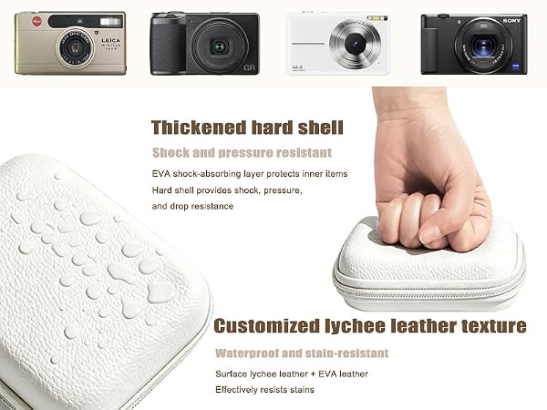 Digital Camera Case,Camera Bag for CAMKORY/KODAK PIXPRO FZ45/FZ55/Canon PowerShot ELPH/180/ IXUS