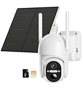 4G LTE Cellular Security Camera Include SD&SIM Card (Support Verizon AT&T T-Mobile), 2K Solar Out...