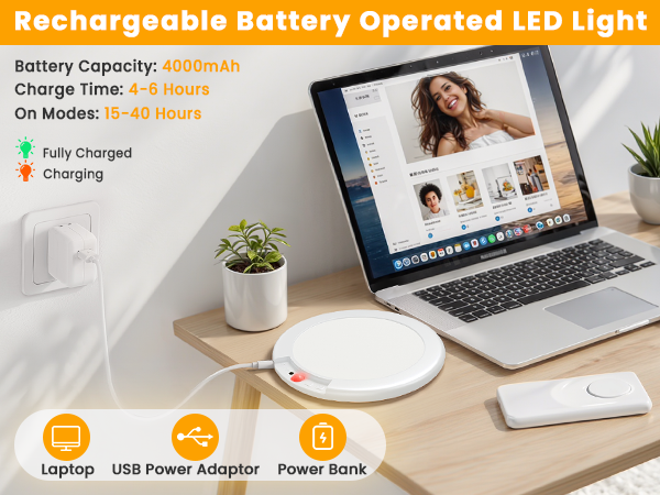 cordless no wiring led light ceiling mounted