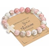 Zerobe Christian Cross Bracelet for Women & Teens - Inspirational Christmas Gift & Stocking Stuff...