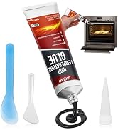 100ml High Temp Silicone Sealant, Heat Resistant Glue with Scrapers, Flexible and No Cracking,Fas...
