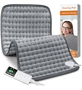 Heating Pad for Back Pain Relief, Heating Pads for Period Cramps with 9 Heat Settings & 4 Timers ...