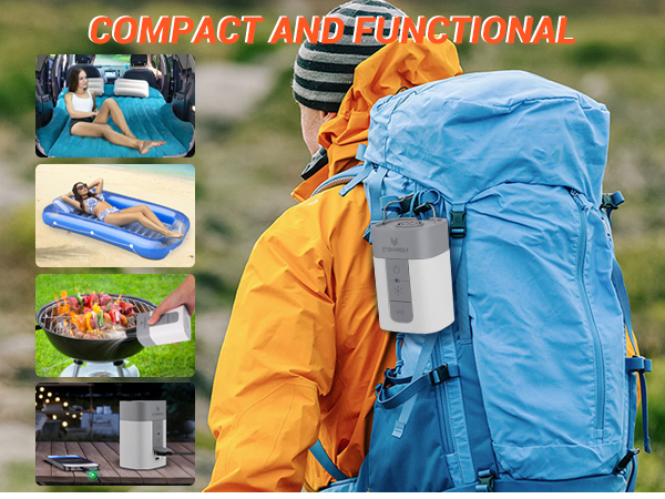 air pump for inflatables air mattress pump portable air pump mini electric air pump
