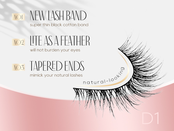 Natural Lashes Wispy Lashes Natural Look False Eyelashes