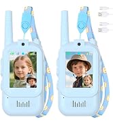 Video Walkie Talkies for Kids, 2 Pack Kids Walkie Talkies with 4 Voice Effects, 1000 Feet Range, ...