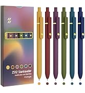 UIXJODO Colorful Pens, 6 Pcs Colored Pens Fine Point Smooth Writing Pens, 0.5mm Colored Ink Gel P...